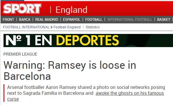 ramsey sport barcelona warning
