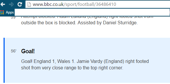bbc screenshot jamie vardy