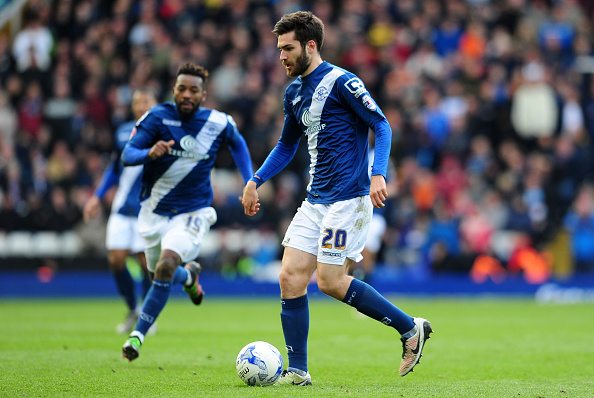 BIRMINGHAM, UNITED KINGDOM - APRIL 16: Jon Toral of Birmingham City during the Sky Bet Championship match between Birmingham City and Burnley at St Andrews Stadium on April 16, 2016 in Birmingham, England. (Photo by Harry Trump/Getty Images)