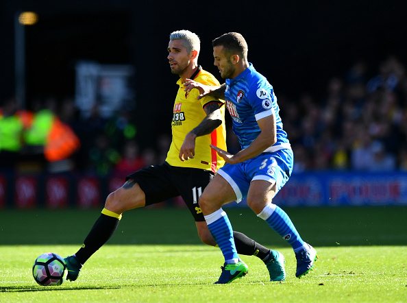Although he was criticised across social media for his perceived lack of effort throughout, he was a constant nuisance for Watford midfielders as they attempted to get forward at will. (Photo source: Dan Mullan / Getty Images)