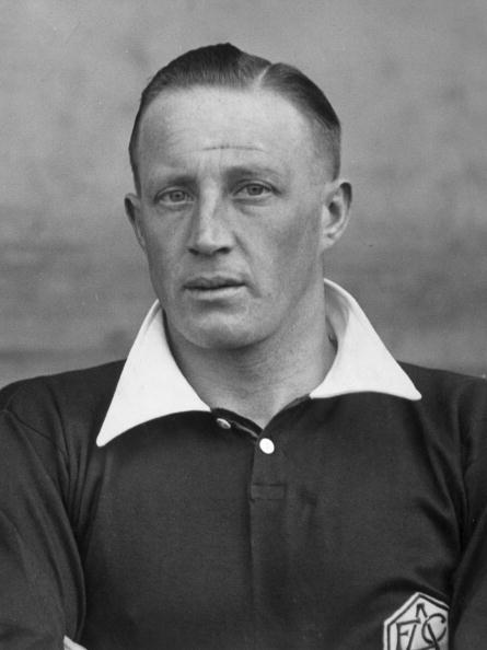13th April 1932: Arsenal Football Club centre forward Jack Lambert, expected to play in the FA Cup final at Wembley. (Photo by London Express/Getty Images)