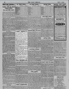 daily herald 1912 arsenal 0 manchester city 4