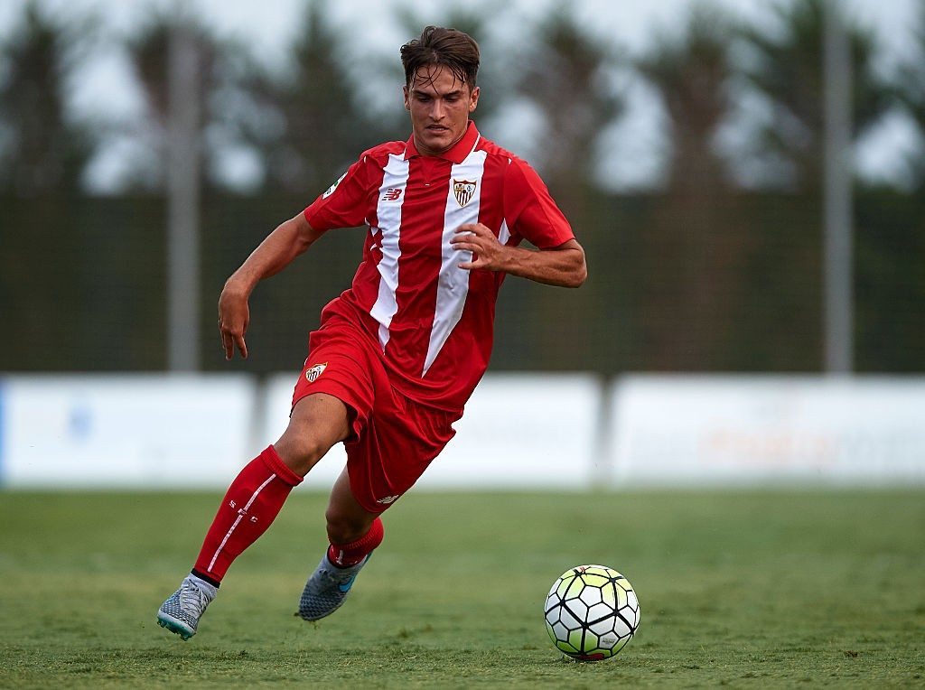 SAN PEDRO DE PINATAR, SPAIN - JULY 19: Denis Suarez of Sevilla in action during a Pre Season Friendly match between Sevilla and Alcorcon at Pinatar Arena Stadium on July 19, 2015 in San Pedro de Pinatar, Spain. (Photo by Manuel Queimadelos Alonso/Getty Images)