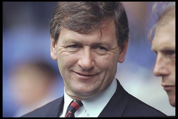 31 Jul 1996: A portrait of Bruce Rioch the manager of Arsenal taken during the testimonial match for Richard Gough of Glasgow Rangers, at Ibrox in Glasgow. Credit: Clive Mason/Allsport UK