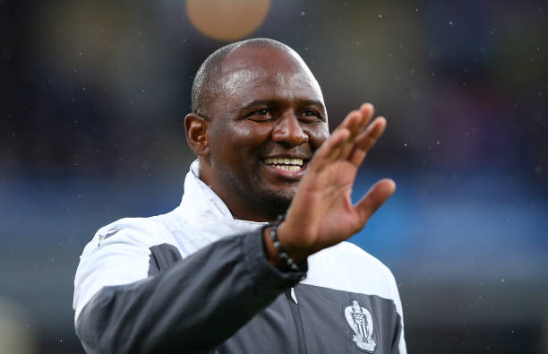 BURNLEY, ENGLAND - JULY 30: Patrick Vieira the manager of Nice looks on during a pre-season friendly match between Burnley and Nice at Turf Moor on July 30, 2019 in Burnley, England. (Photo by Alex Livesey/Getty Images)