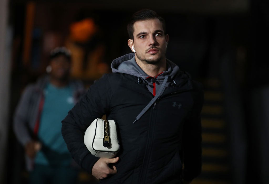LONDON, ENGLAND - JANUARY 21: Cedric of Southampton arrives at the ground ahead of the Premier League match between Crystal Palace and Southampton FC at Selhurst Park on January 21, 2020, in London, United Kingdom. (Photo by Bryn Lennon/Getty Images)