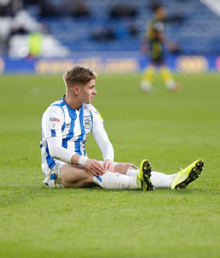 Emile Smith Rowe on his debut for Huddersfield Town (Photo via Instagram)