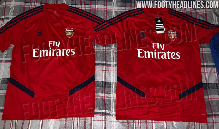 Leaked First Picture Of Adidas Arsenal Training Shirt 2019 20