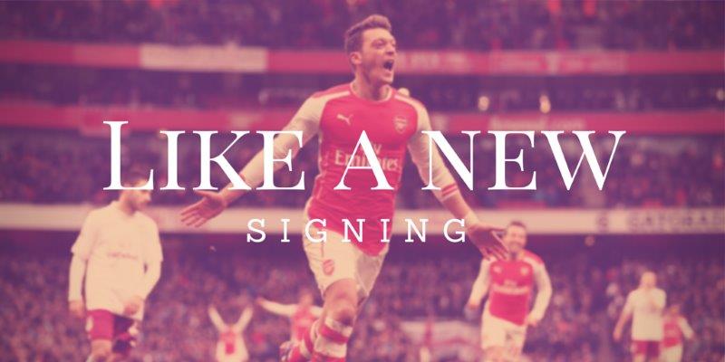 like a new signing ozil