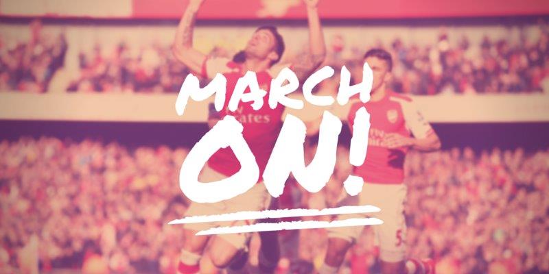 march on