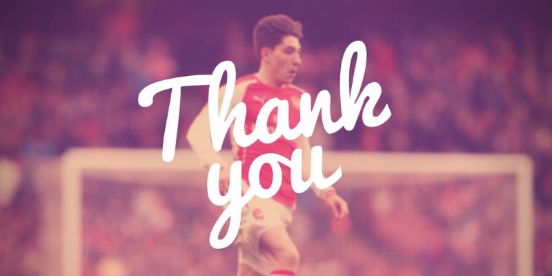 thank you hector bellerin