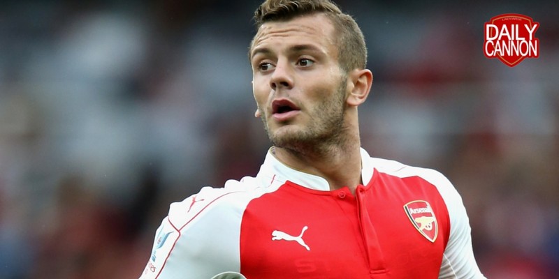 LONDON, ENGLAND - JULY 26: Jack Wilshere of Arsenal looks on during the Emirates Cup match between Arsenal and VfL Wolfsburg at the Emirates Stadium on July 26, 2015 in London, England. (Photo by David Rogers/Getty Images)