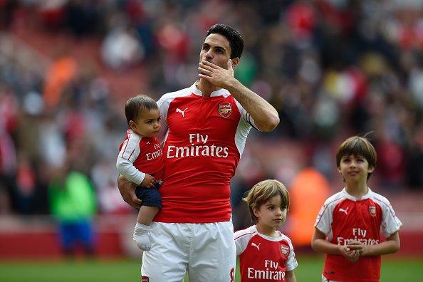 During the Barclays Premier League match between Arsenal and Aston Villa at Emirates Stadium on May 15, 2016 in London, England.