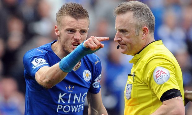 jamie vardy referee abuse
