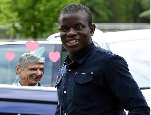 France's midfielder N'Golo Kante arrives at the French national football team training base in Clairefontaine on May 24, 2016, as part of the team'...