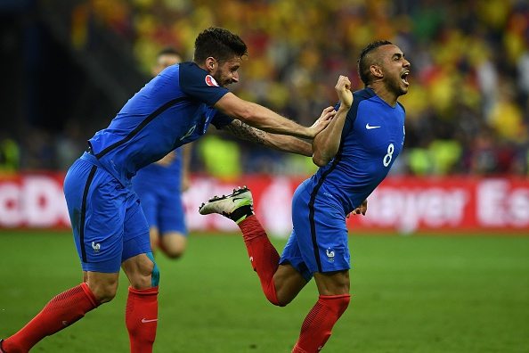 olivier giroud dimitri payet france v romania euro 2016