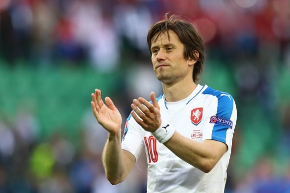 during the UEFA EURO 2016 Group D match between Czech Republic and Croatia at Stade Geoffroy-Guichard on June 17, 2016 in Saint-Etienne, France.
