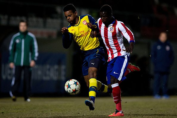 Tyrell Robinson Arsenal v Atletico Madrid UEFA Youth League