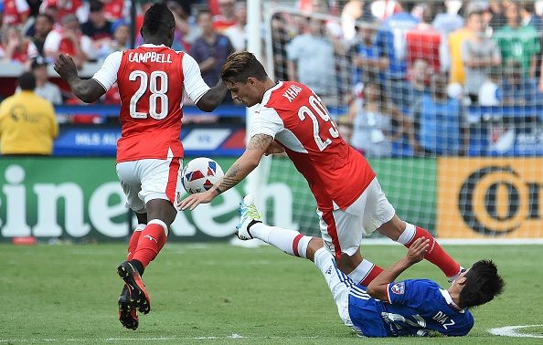 arsenal granit xhaka jolel campbell