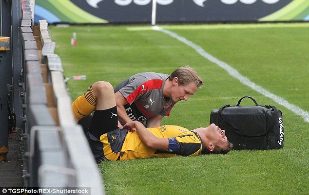 UEFA Youth League review: Arsenal u19s suffer cruel 2-1 defeat against Basel 4 Bielik, our best central defender at youth level, had to be replaced at the break after colliding with the advertising hoardings. | (Picture source: Daily Mail)