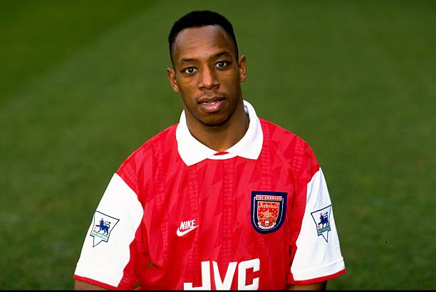 Arsenal legends: Ian Wright Wright Wright! 5 4 Feb 1994: Portrait of Ian Wright of Arsenal wearing the new strip during a photo-call held at Highbury in London, England. Mandatory Credit: Ben Radford/Allsport