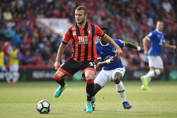 jack wilshere bournemouth v Everton
