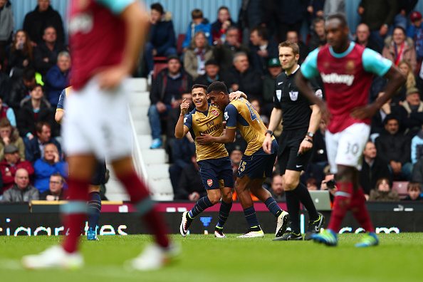 alex iwobi alexis sanchez v west ham