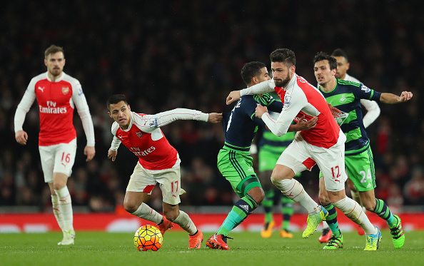 alexis sanchez olivier giroud swansea city