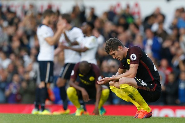 Manchester City's unbeaten start to the campaign was ended with a 2-0 away defeat at the hands of Tottenham, giving Arsenal a golden opportunity to close the gap at the top. (Photo source: Ian Kington / Getty Images)