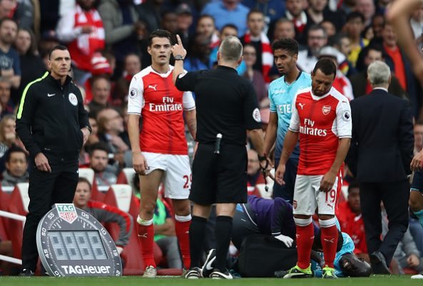 granit xhaa red card arsenal v swansea e1476605239582