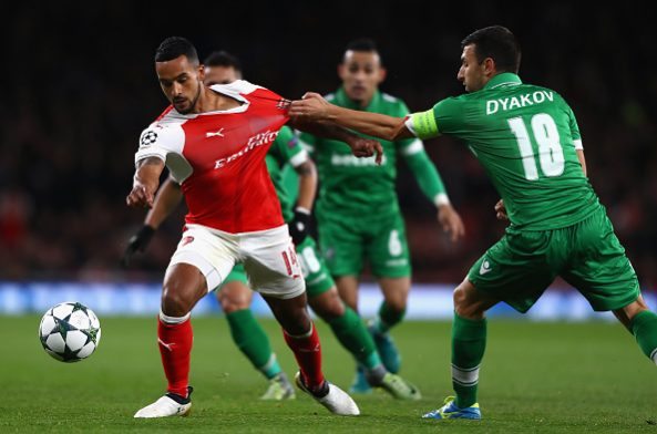 theo walcott ludogorets 2 e1476954760974