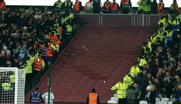 west ham chelsea safe standing crowd trouble