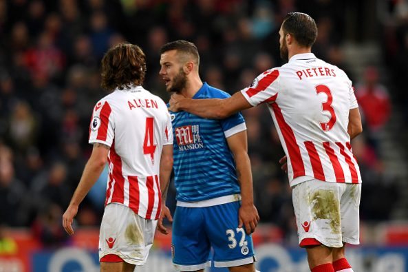 Jack Wilshere Stoke v Bournemouth