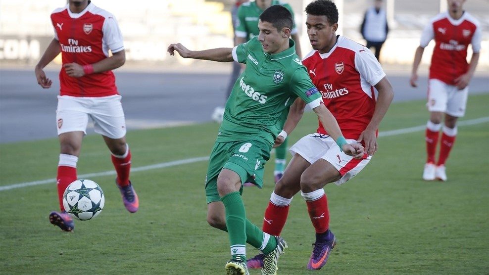 U19s UEFA Youth League report: Ludogorets 1-1 Arsenal 3 Donyell Malen (R) would've been frustrated with his individual performance in Sofia, it appeared he left his shooting boots at home. (Photo: UEFA.com)