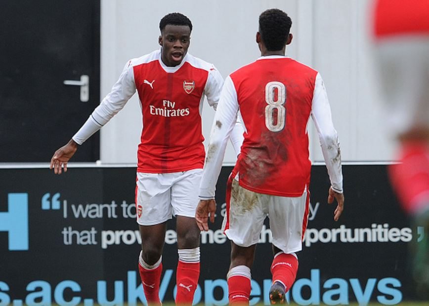 UEFA Youth League report: Arsenal 2-2 PSG - Mavididi rescues vital point 4 Mavididi (L) continued his fine goalscoring run, with a well-taken strike in stoppage time to seal a hard-fought draw. (Photo source: Getty Images)