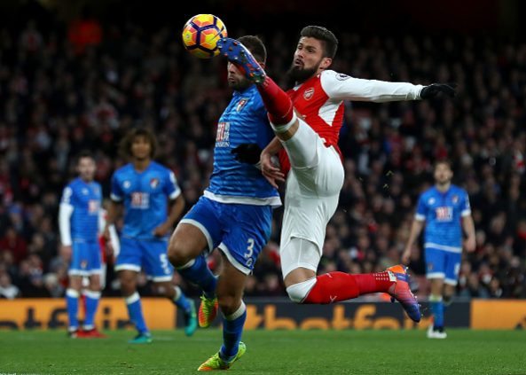 Olivier Giroud v Bournemouth