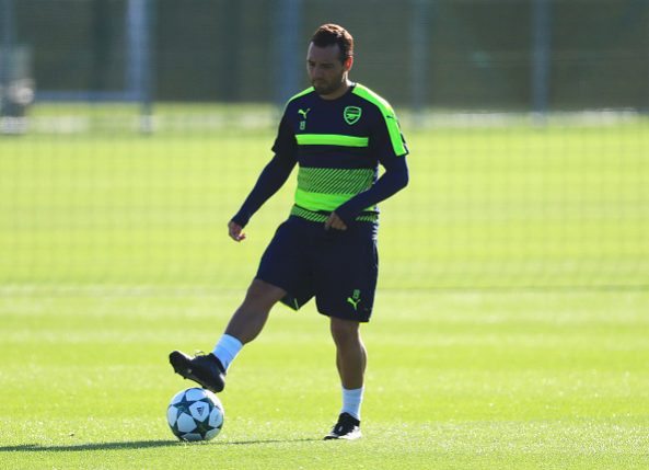 Santi Cazorla in training