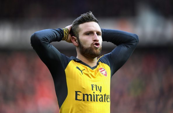 Shkodran Mustafi v Manchester united