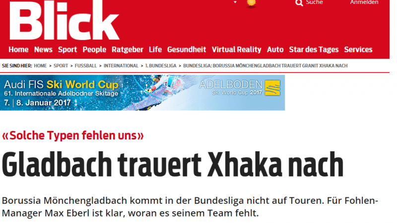 "Such types missed" Gladbach mourns after Xhaka