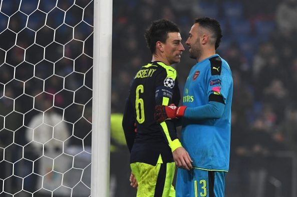 Laurent Koscielny and David Ospina