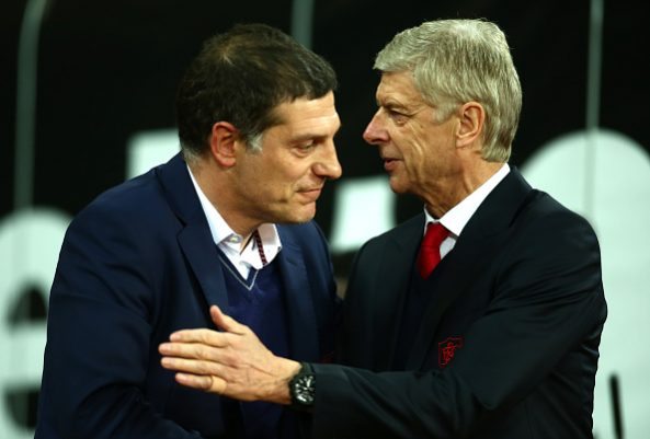 Slaven Bilic and Arsene Wenger