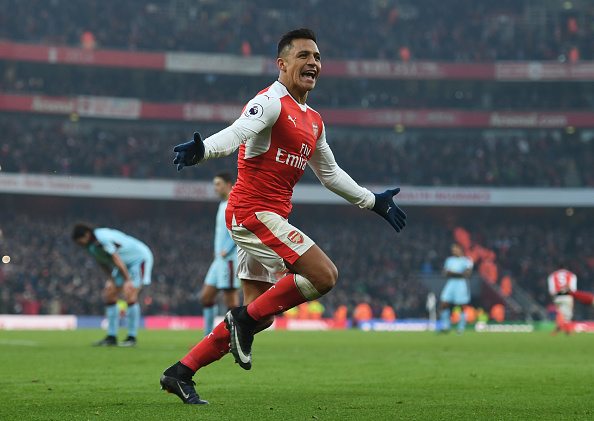 Alexis scores against Burnley