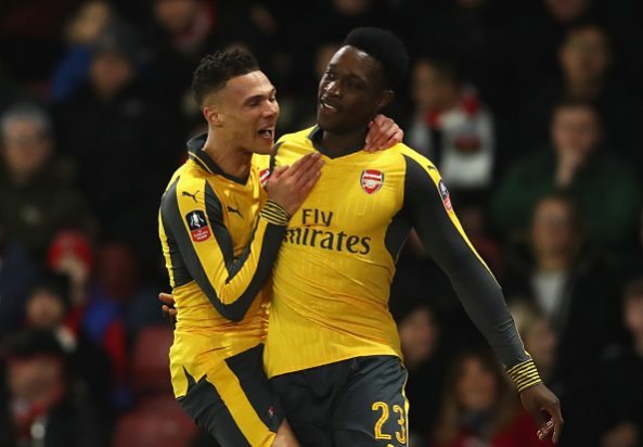 Kieran Gibbs and Danny Welbeck