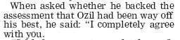 170213 daily star mesut ozil question