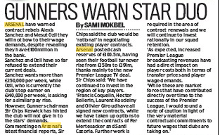 170225 daily mail arsenal accounts