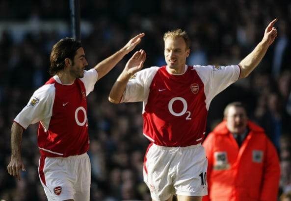 Robert Pires and Dennis Bergkamp