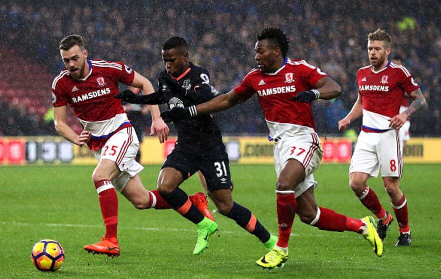 Player focus: Chambers solid as Boro keep clean sheet v Everton 2 Chambers (L) pictured in action against Everton