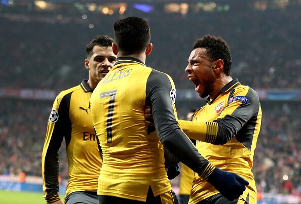 Arsenal fall apart and embarrass themselves in Munich 4 Alexis Sanchez Francis Coquelin, Granit Xhaka v Bayern Munich