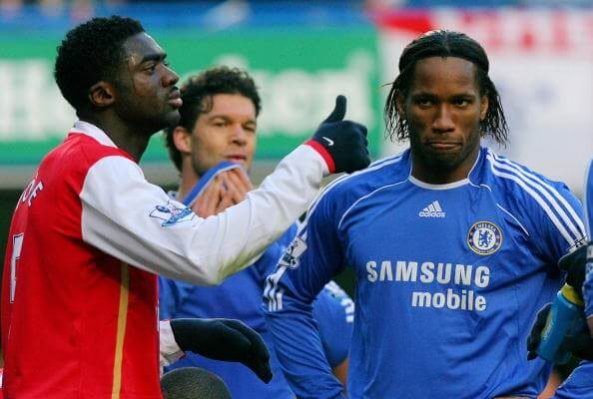 Kolo Toure and Didier Drogba