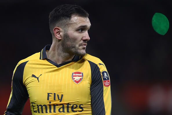 SOUTHAMPTON, ENGLAND - JANUARY 28: Lucas Perez of Arsenal looks on during the Emirates FA Cup Fourth Round match between Southampton and Arsenal at...